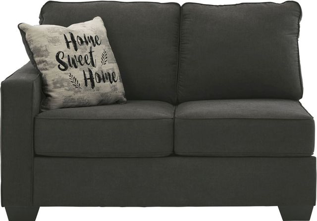 Signature Design by Ashley® Lucina 3-Piece Charcoal Left-Arm Facing Sectional-2