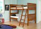 Donco Kids Mission Light Espresso Youth Twin/Twin Bunkbed-1