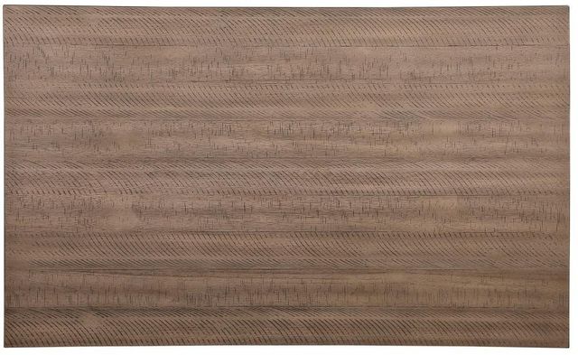 Homelegance® Ithaca Grayish White Dining Table with Brown Tabletop -3