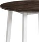 Intercon Kona Gray Drop Leaf Table with White Base-2