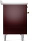 Ilve® Nostalgie II Series 48" Burgundy Pro Style Induction Range-3