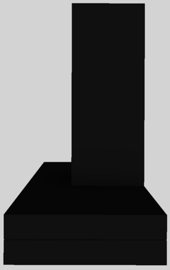 Vent-A-Hood® K Series 48" Black Contemporary Wall Mounted Range Hood-1