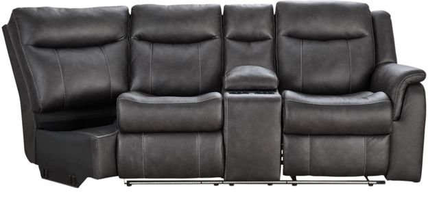 Signature Design by Ashley® Sultan Meadow 2-Piece Carbon L-Shape Manual Reclining Sectional-4