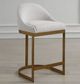 Uttermost® Ira Antique Gold Leaf/Ivory Counter Stool-2