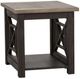 Liberty Furniture Heatherbrook Ash 23" End Table with Charcoal Base-0