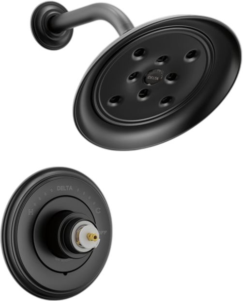 Delta Cassidy® 14 Series Matte Black Shower Trim-0