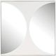 Uttermost® New Moon White Mirrored Wall Decor-0