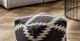 Diamond Sofa® Grey/White Accent Pouf-1