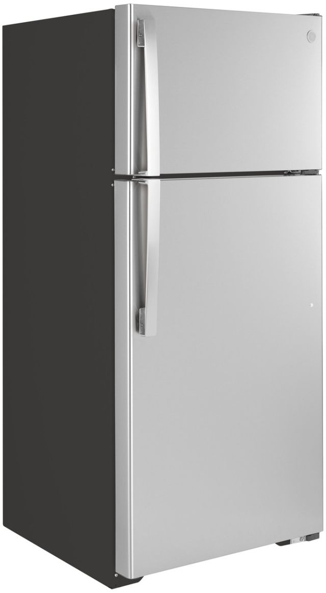 GE® 28" 16.6 Cu. Ft. Stainless Steel Top Freezer Refrigerator-3