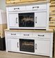 Signature Design by Ashley® Savonport Brown/White TV Stand with Electric Fireplace-1