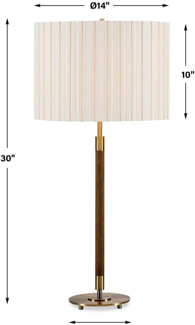 Uttermost® Iliana Dark Walnut Table Lamp-3