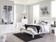 Signature Design by Ashley® Flannia 5-Piece White Queen Panel Platform Bed Set-5