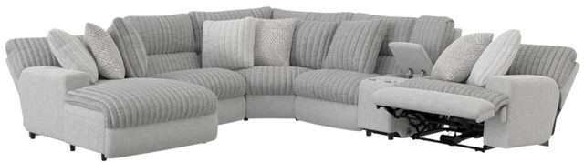 Catnapper® Abraxas 6-Piece Moonstruck U-Shape Power Reclining Sectional and Chaise-1