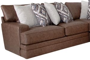 Franklin™ Asheville Duvall Vintage Brown Left-Arm Facing Loveseat