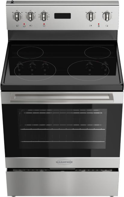Marathon® 30'' Stainless Steel Freestanding Electric Range-1
