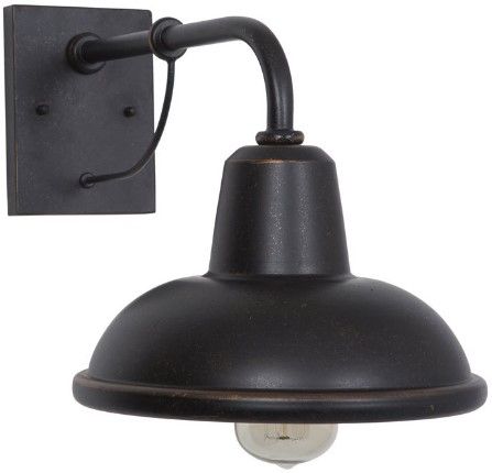YHD Brawley Oil Rubbed Bronze 1-Light Wall Sconce-2