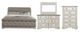 Liberty Furniture Abbey Park 4-Piece Antique White/Weathered Brown Queen Sleigh Bedroom Set-0