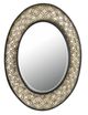 Cal® Lighting & Accessories Sartene Argent/Dark Bronze Beveled Mirror-0