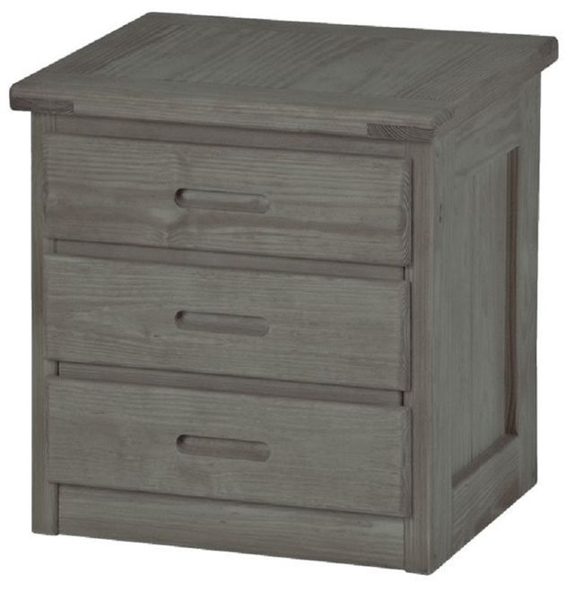 Crate Designs™ Furniture Graphite 24" Tall Nightstand with Lacquer Finish Top Only-0