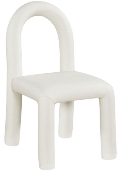 Meridian Furniture Amari Cream Leather Upholstered Dining Chair-0