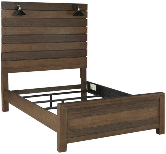 Homelegance® Conway Antique Brown Queen Panel Bed-3