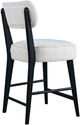 Jofran Inc. Urban Archive Wes Black/White Upholstered Counter Stool-2