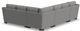 Charisma™ Cypress Gray Stationary Sectional-3