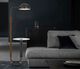 Cal® Lighting & Accessories Keyser Charcoal Grey/Oak Floor Lamp-3