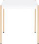 ACME Furniture Otrac White End Table with Gold Base-3