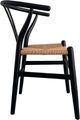 Moe's Home Collection Ventana 2-Piece Black/Natural Dining Side Chair Set-2
