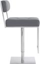Armen Living Michele Grey Swivel Bar Stool-3