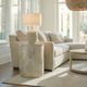 Uttermost® Cassandra Gold Leaf Drum Accent Table-1