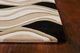 KAS Rugs Eternity Black/Beige Waves 5'x8' Rug-1