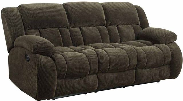 Coaster® Weissman 3-Piece Chocolate Reclining Living Room Set-2