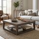 Sunny Designs™ Doe Valley Buckskin Coffee Table with Casters-1