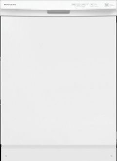 Frigidaire 24" White Front Control Built In Dishwasher 