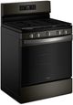 Whirlpool® 30" Black Stainless Steel Freestanding Gas Range with Air Cooking Technology and Steam Clean-4