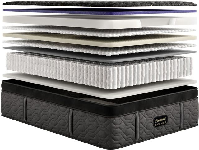 Beautyrest Black® Series 4 Hybrid 16" Firm Box Top Split California King Mattress, Includes 2 Pieces-2