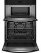 Whirlpool® 27" Black Oven/Microwave Combo Electric Wall Oven-1