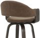 Armen Living Daxton 2-Piece Espresso/Vintage Dark Brown Barstool Set-5