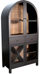 Sunny Designs™ Black Magic Arched Wine Bar Cabinet-0