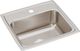 Elkay Lustertone® Classic Lustrous Satin 19" x 18" x 7-5/8" 1-Hole Single Bowl Drop-In Sink-0