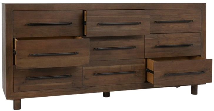 Classic Home Jaxon Cocoa Brown 9-Drawer Dresser | Gartner's