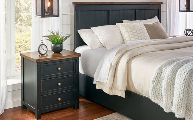 A-America® Stormy Ridge Chicory/Slate Black Nightstand-2