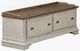Liberty Furniture Morgan Creek Antique White/Wirebrushed Tobacco Storage Hall Bench-0