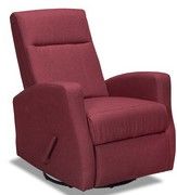 Mazin Furniture Gage Red Swivel Glider Recliner-1