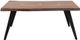 A & B Home Ramirez Rectangular Brown Coffee Table with Black Legs -2