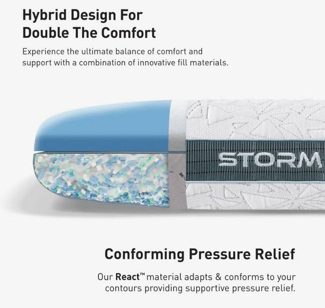 BEDGEAR® Storm 1.0 Performance® Dual Comfort King Bed Pillow-4