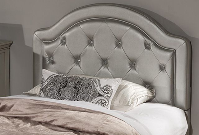 HH2 Home Karley Embossed Silver Full Faux Leather Headboard-3
