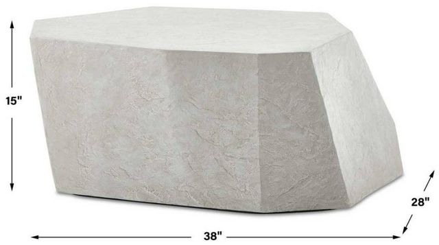 Uttermost® Parra Limestone Concrete Indoor-Outdoor Coffee Table-2
